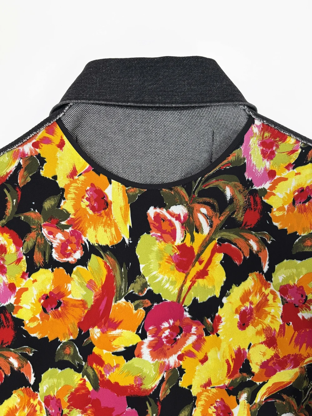 Junya Watanabe F/W 2019 floral and denim dress — JAMES VELORIA